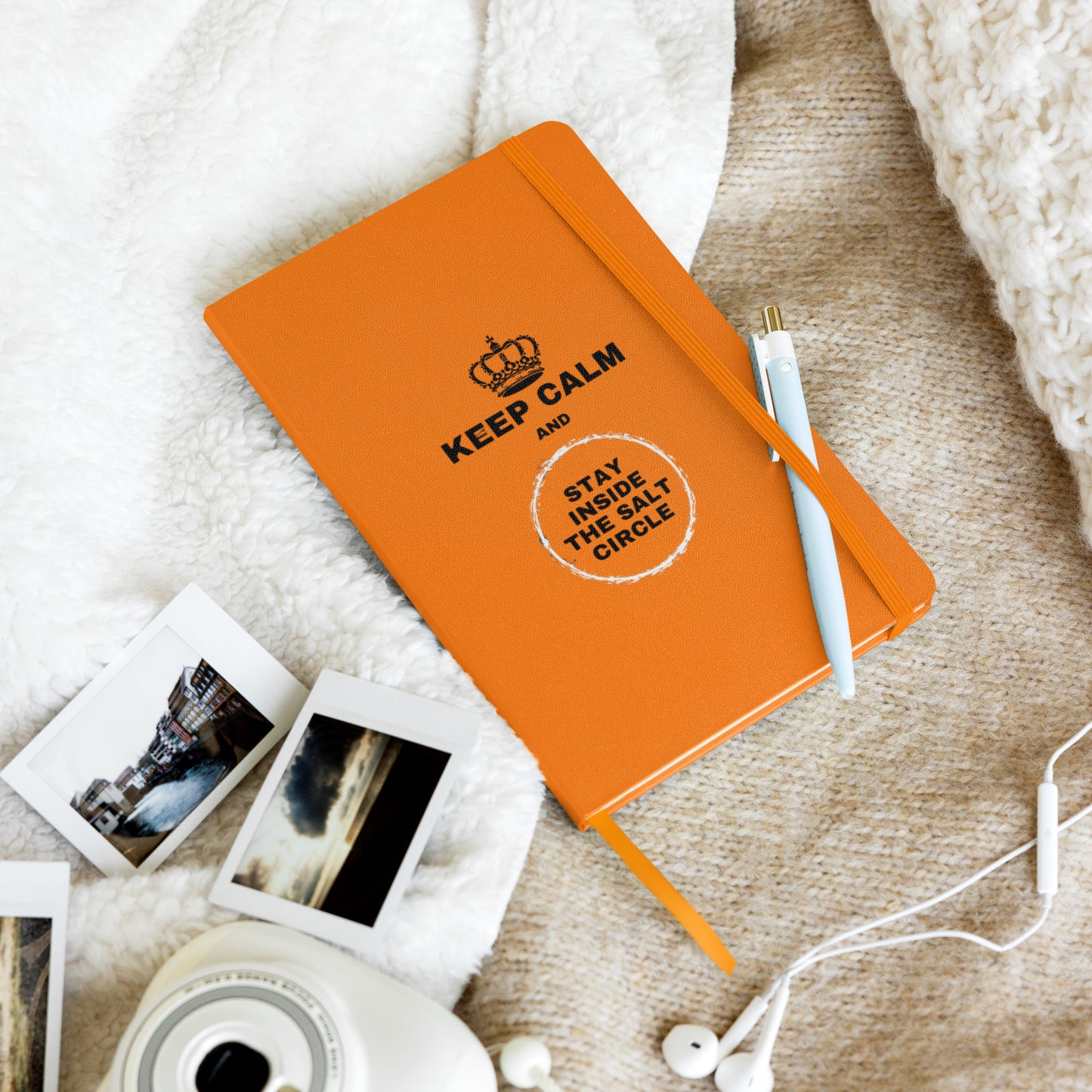 Keep Calm and Stay Inside the Salt Circle - Hardcover bound notebook