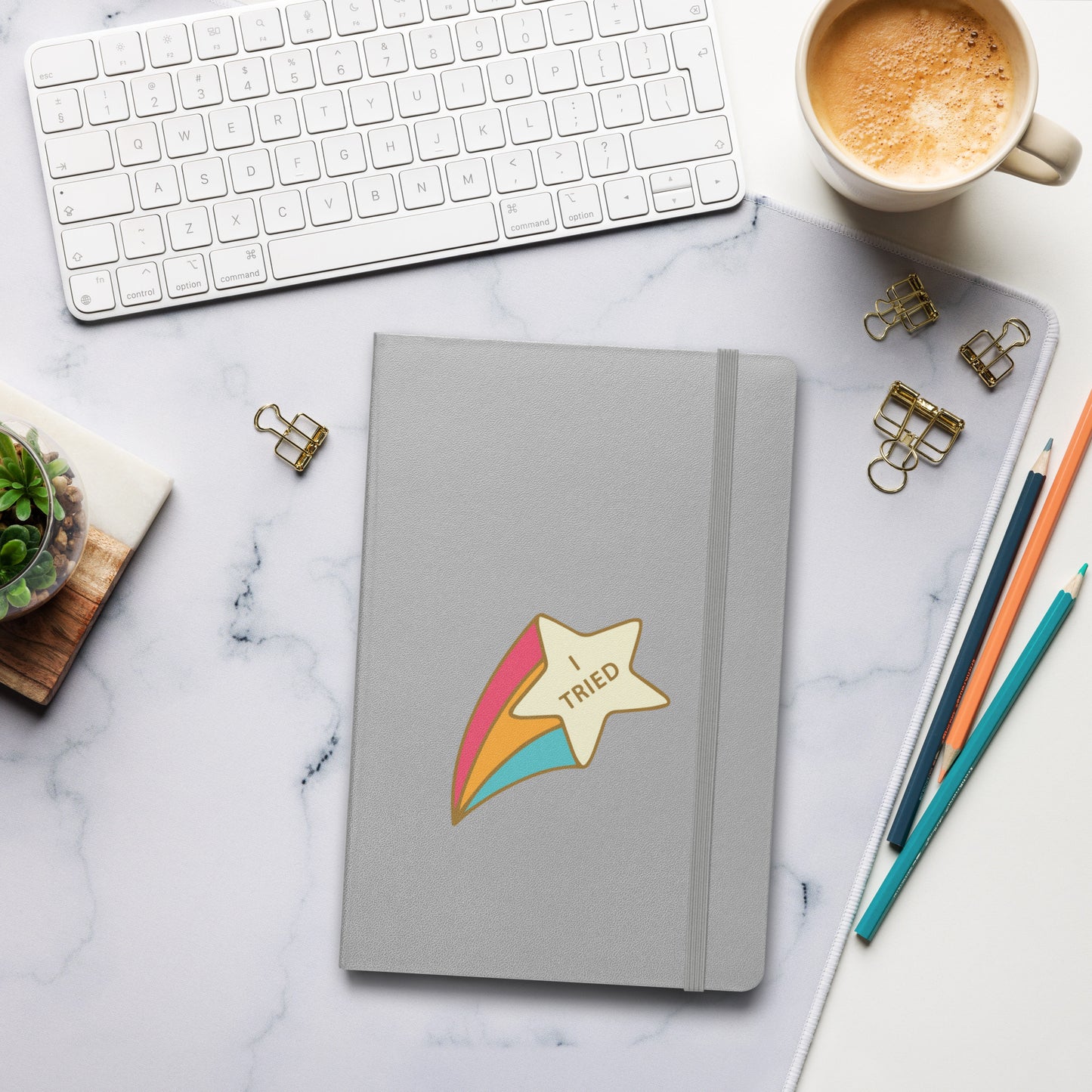 I Tried - Hardcover bound notebook