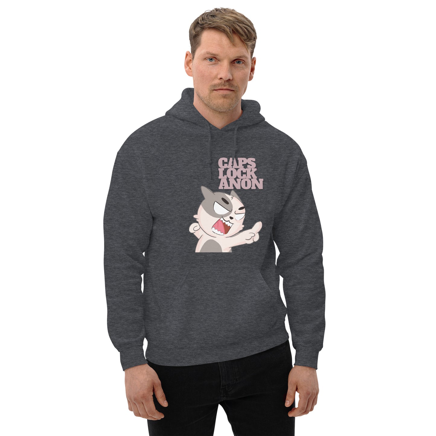 Caps Lock Anon - Men's Hoodie