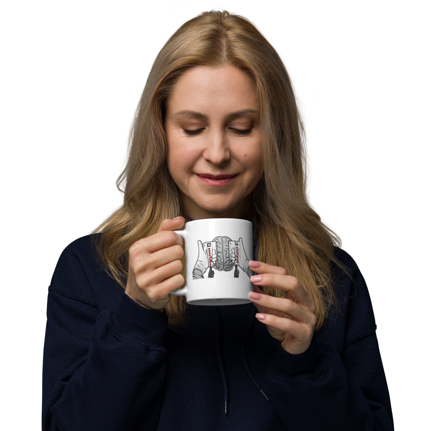 Dopamine/Serotonin - White Glossy Mug