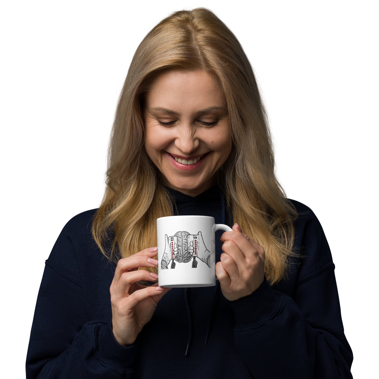Dopamine/Serotonin - White Glossy Mug
