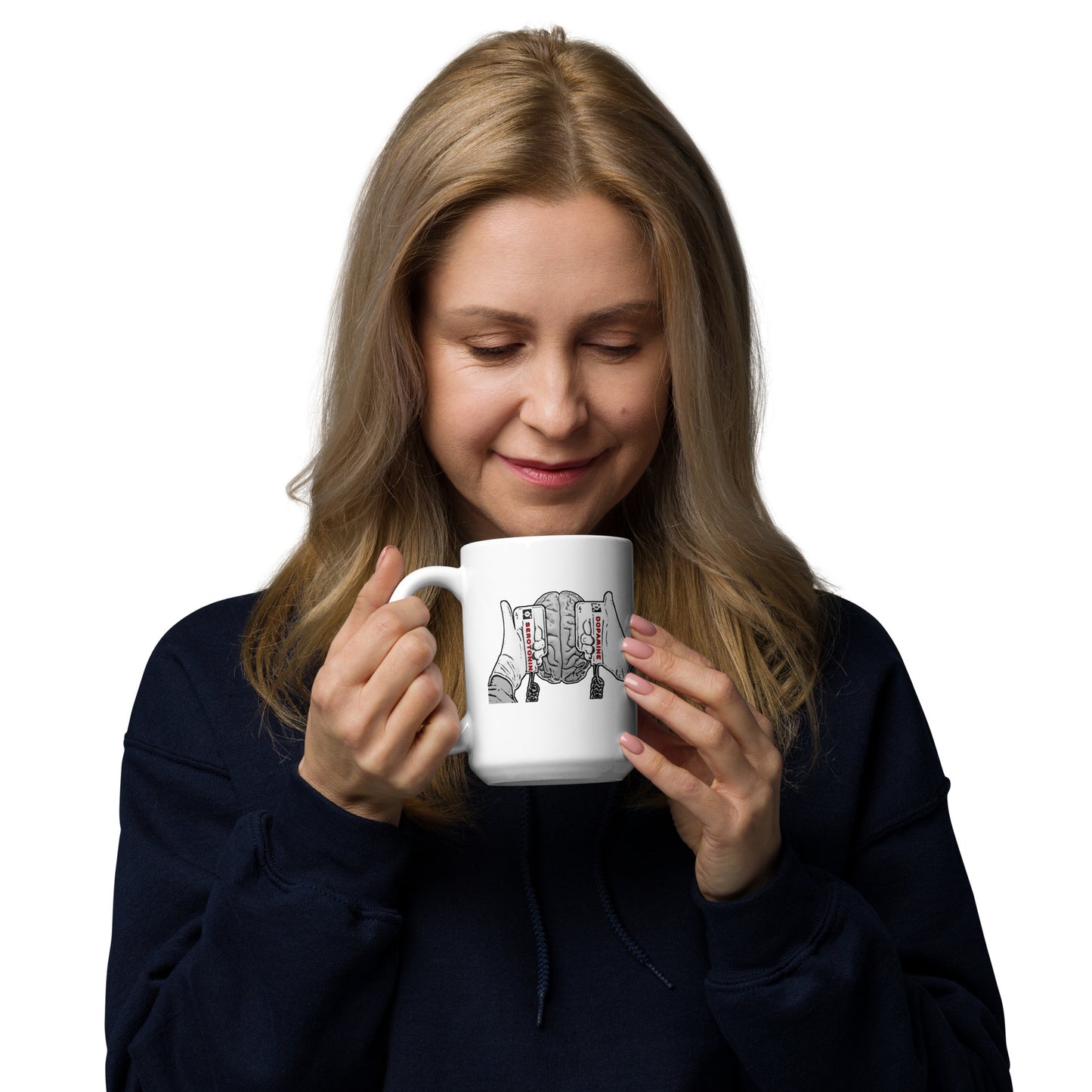 Dopamine/Serotonin - White Glossy Mug