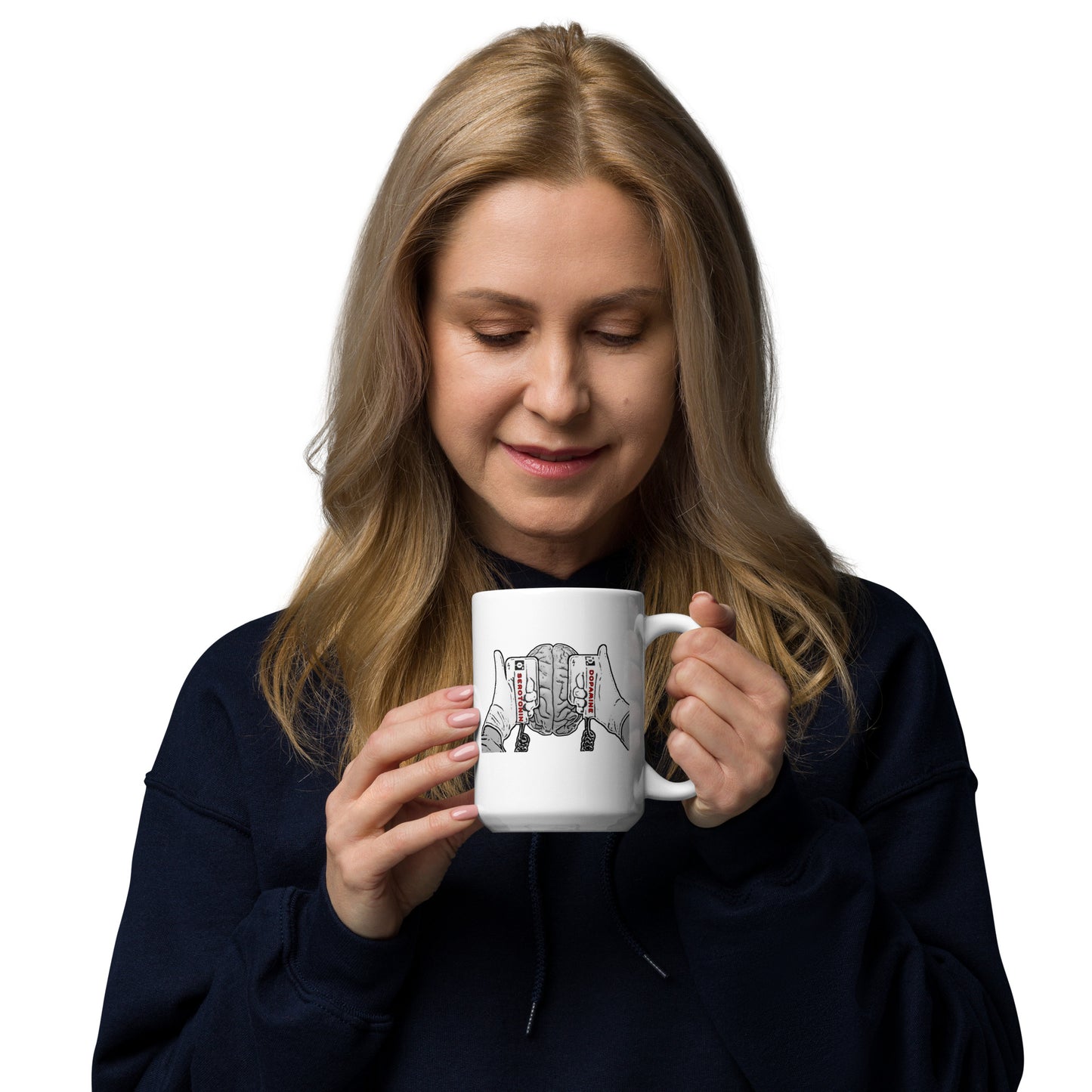 Dopamine/Serotonin - White Glossy Mug