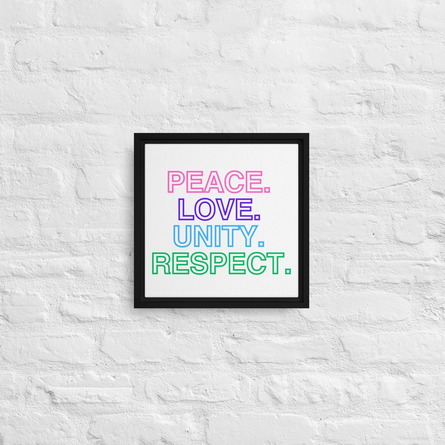 PLUR - Framed Canvas