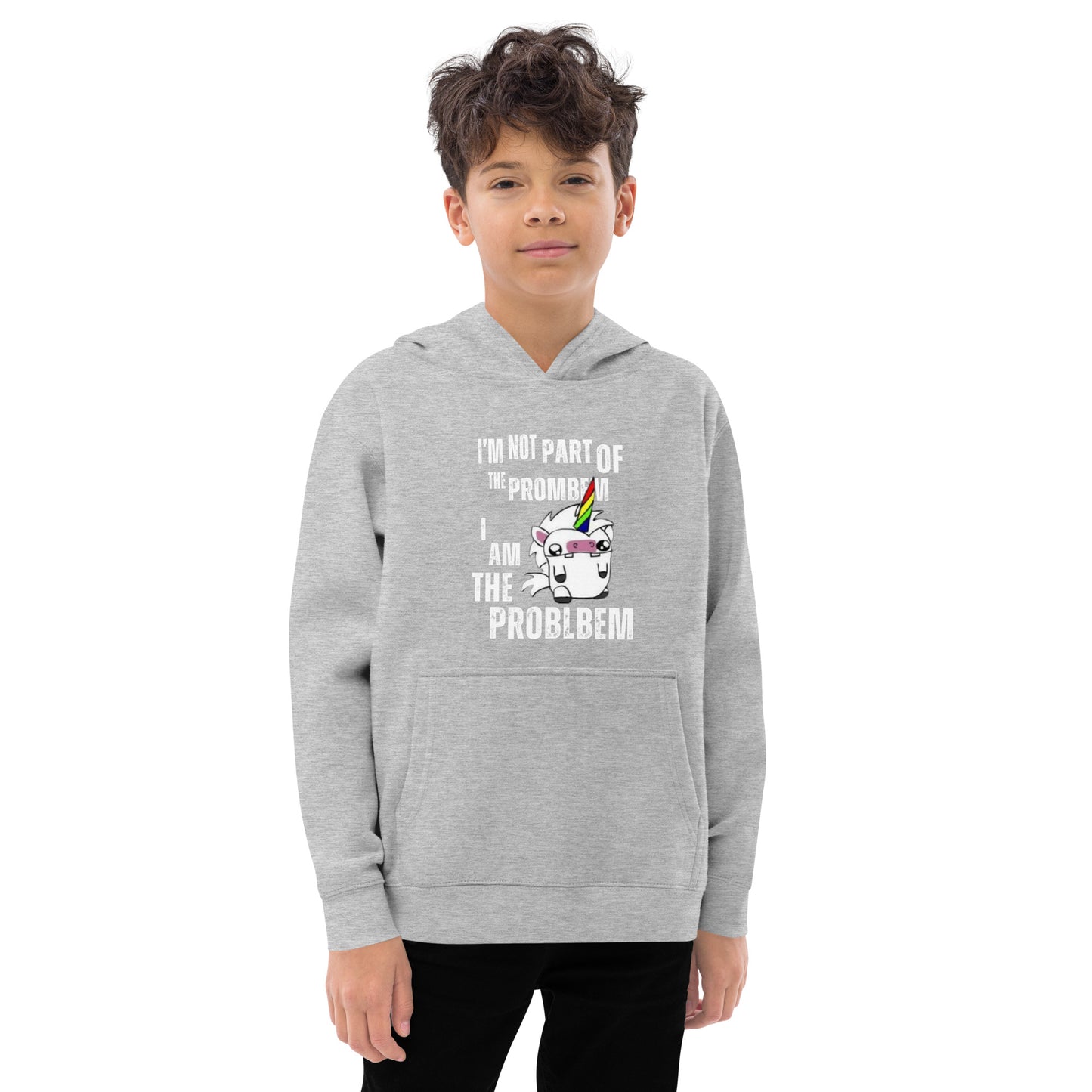 I'm Not Part of the Prombem - Kids Fleece Hoodie