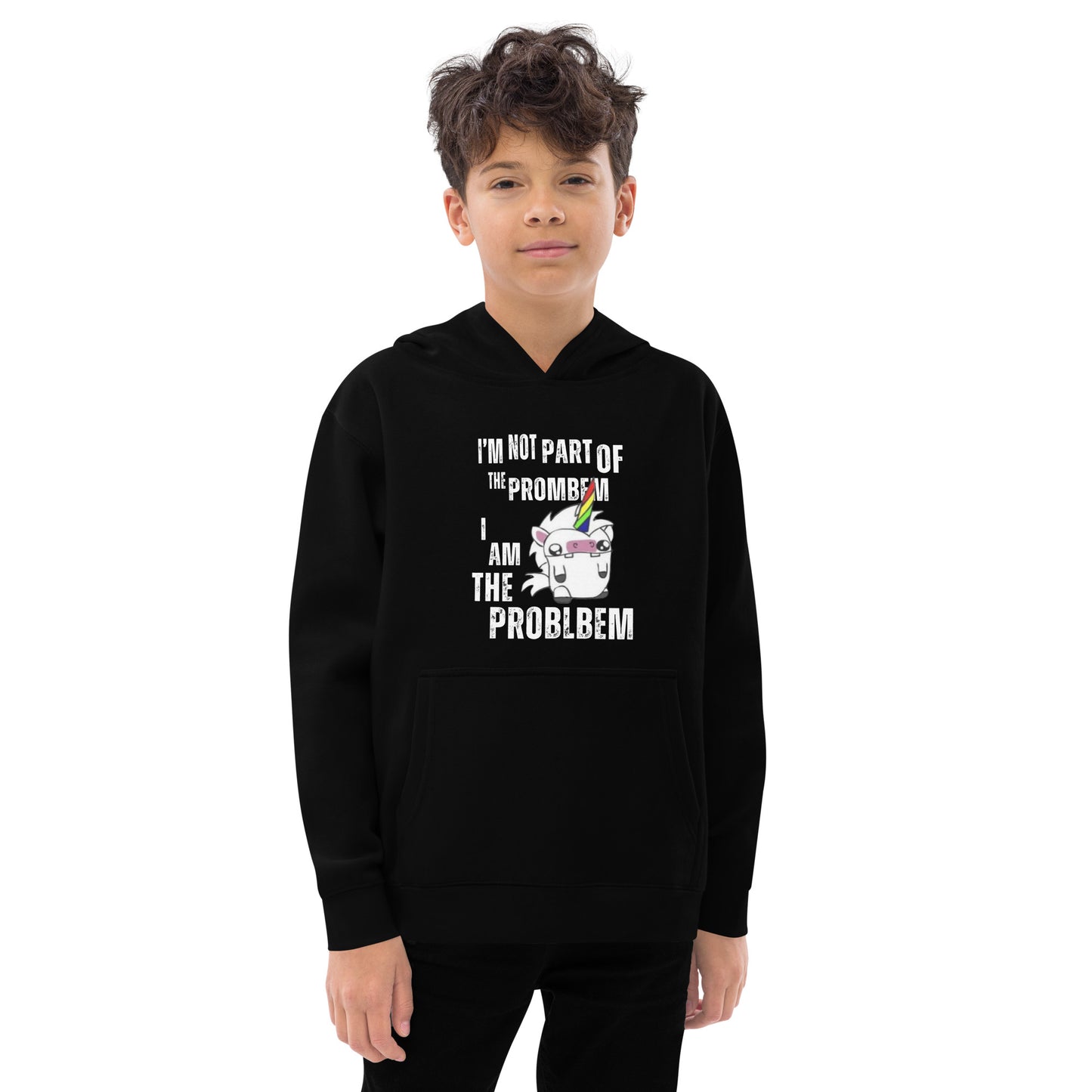 I'm Not Part of the Prombem - Kids Fleece Hoodie