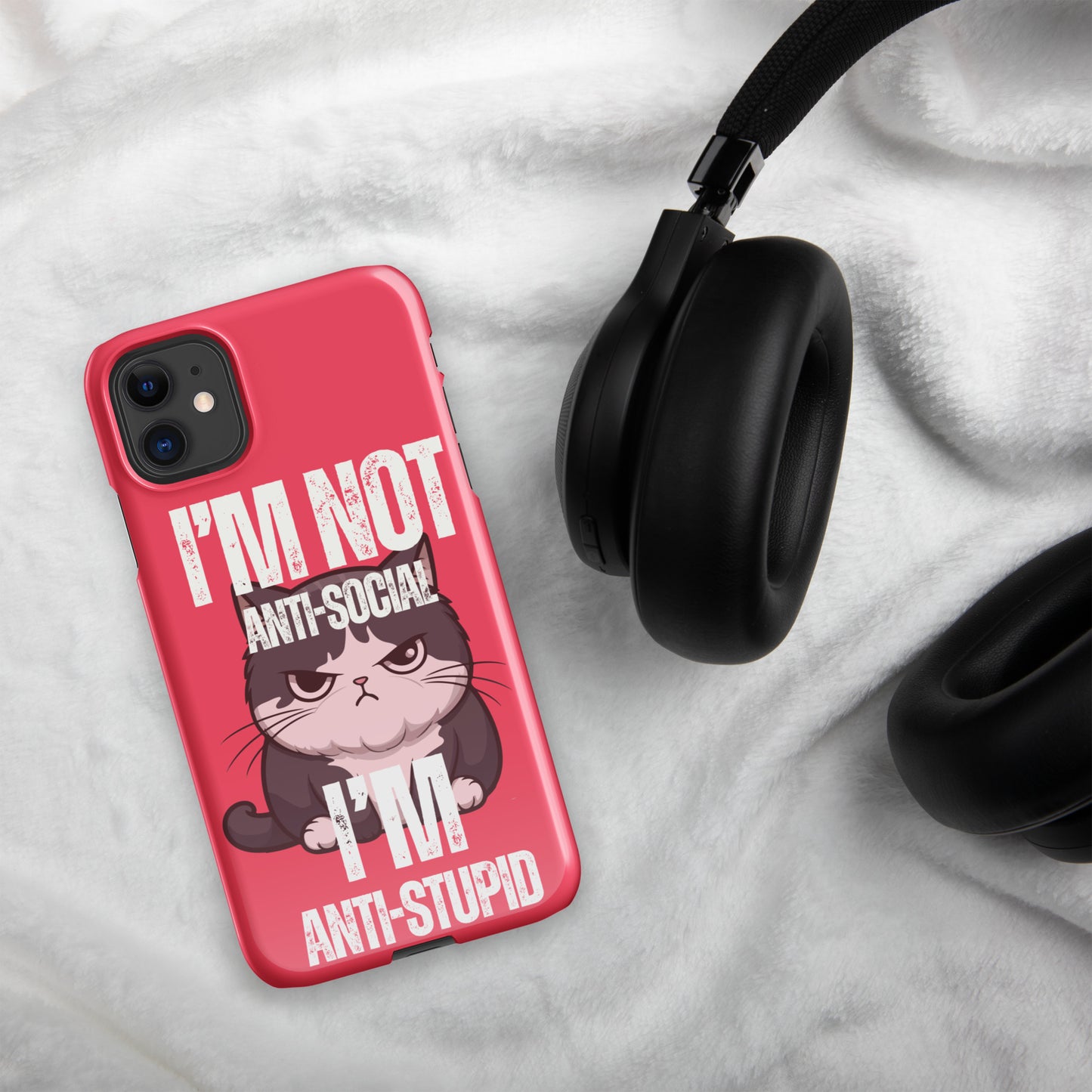 Anti-Social Pink - Snap case for iPhone®