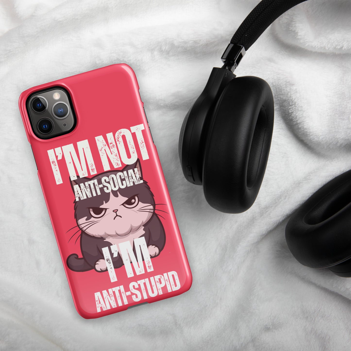 Anti-Social Pink - Snap case for iPhone®