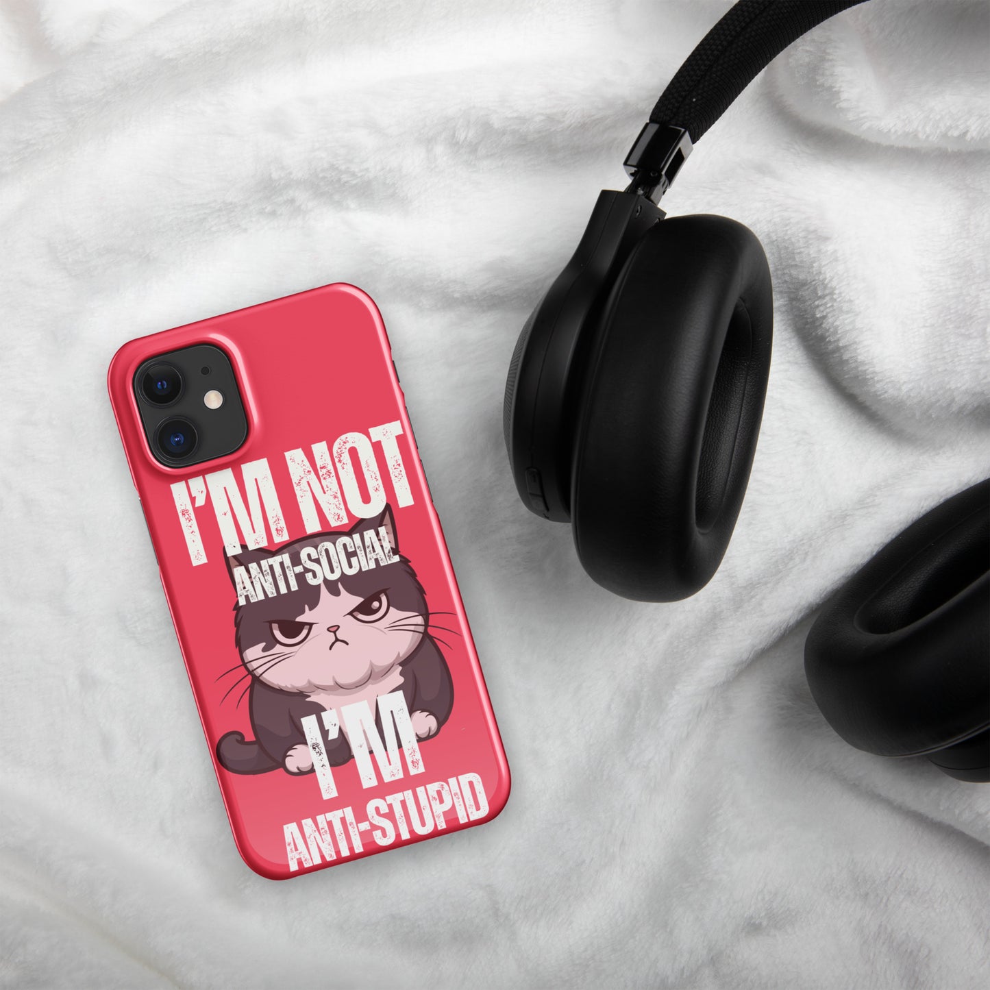 Anti-Social Pink - Snap case for iPhone®