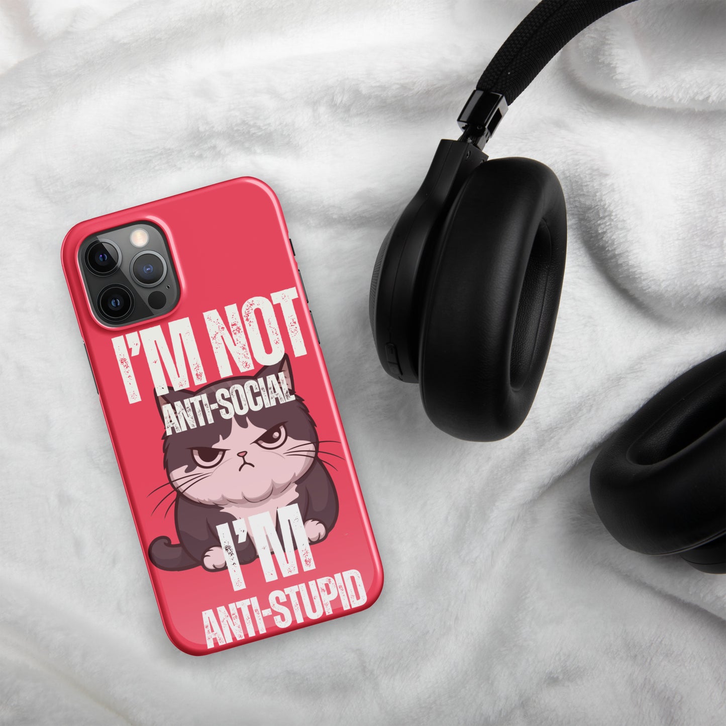 Anti-Social Pink - Snap case for iPhone®