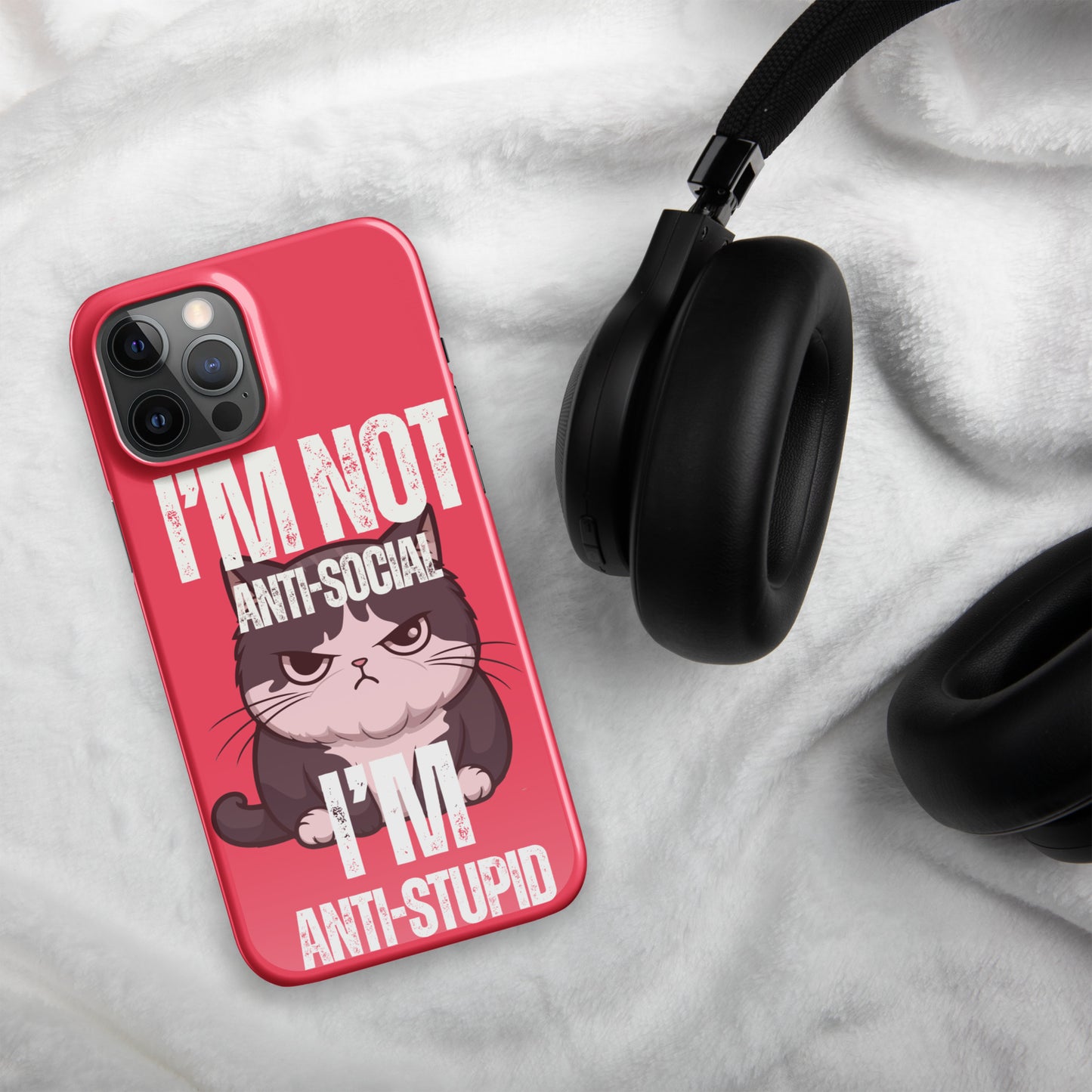 Anti-Social Pink - Snap case for iPhone®