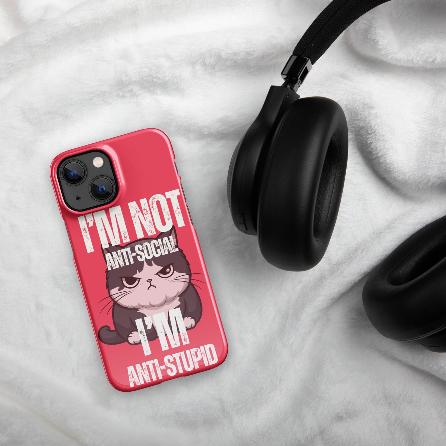 Anti-Social Pink - Snap case for iPhone®