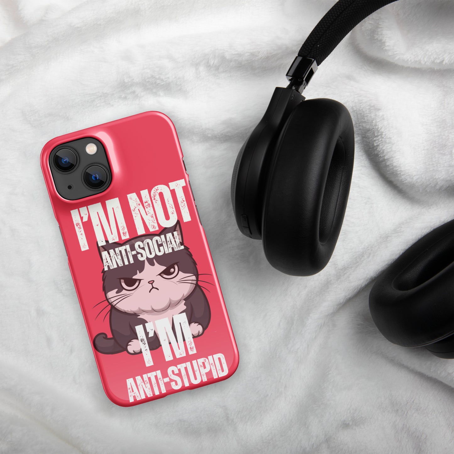 Anti-Social Pink - Snap case for iPhone®