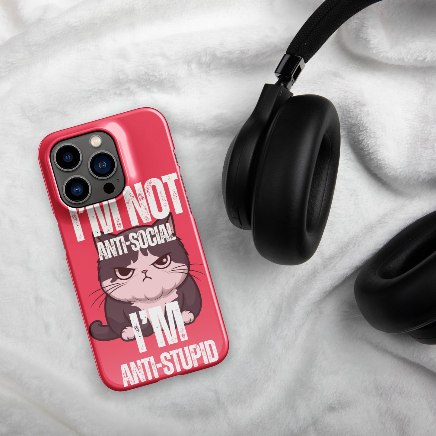 Anti-Social Pink - Snap case for iPhone®