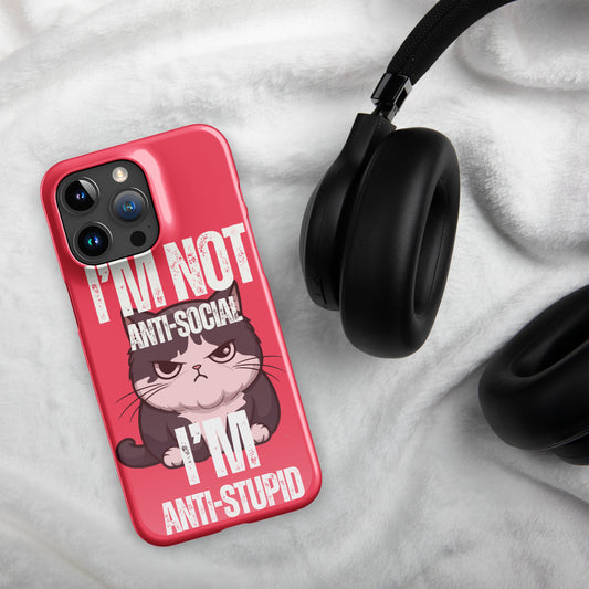 Anti-Social Pink - Snap case for iPhone®