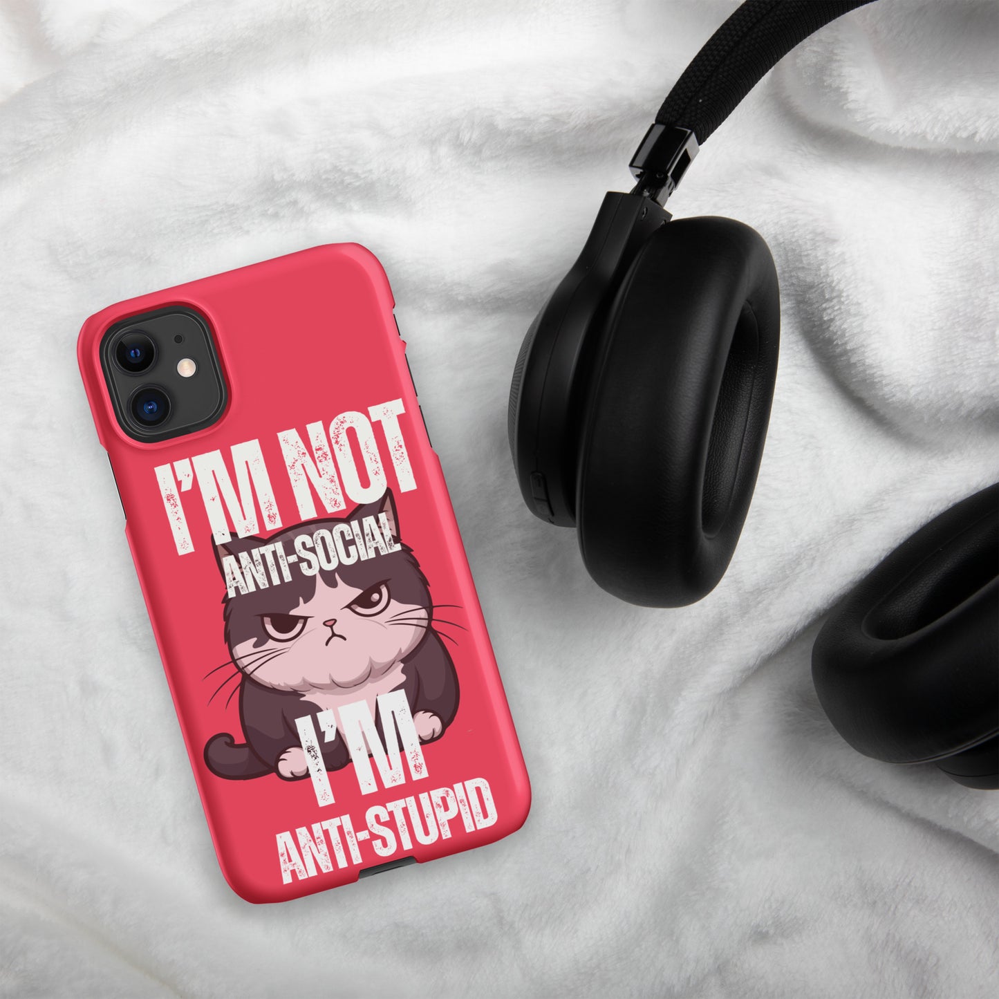 Anti-Social Pink - Snap case for iPhone®