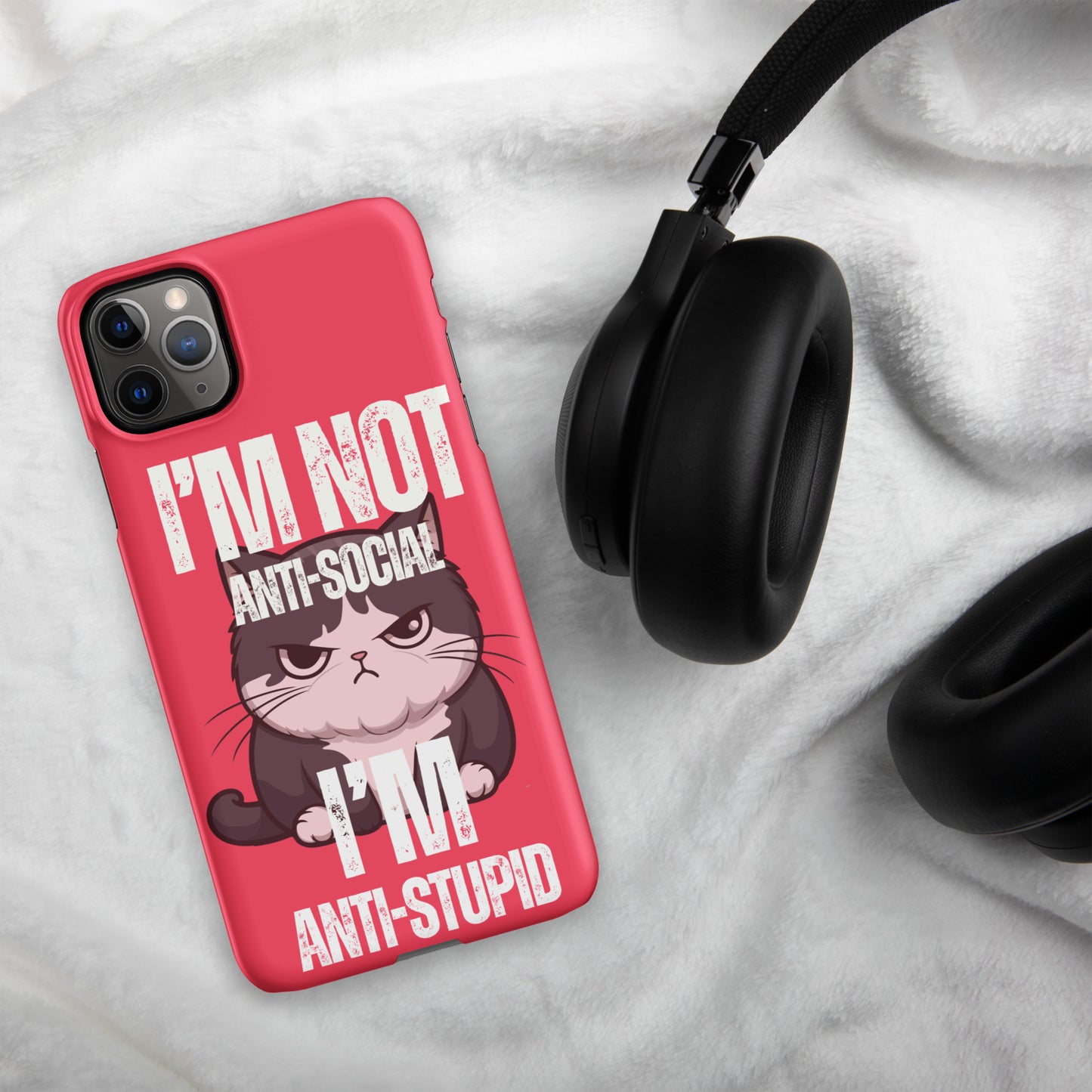 Anti-Social Pink - Snap case for iPhone®