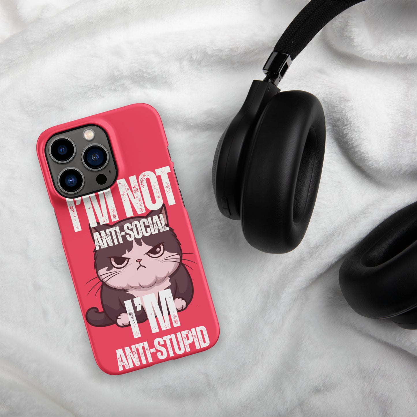 Anti-Social Pink - Snap case for iPhone®