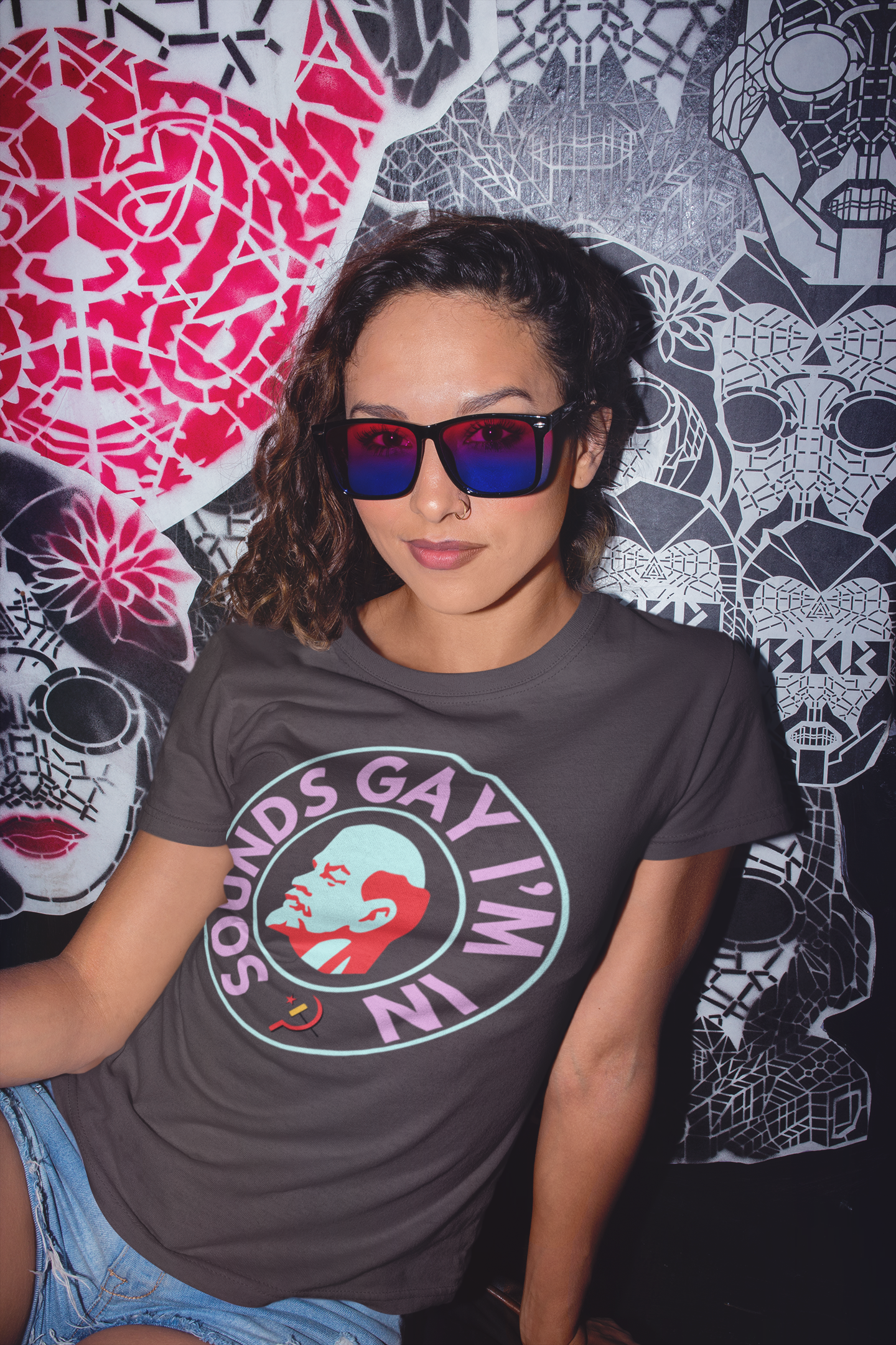 Women's Graphic T-Shirt - "Sounds Gay I’m In" | Tee Noodle