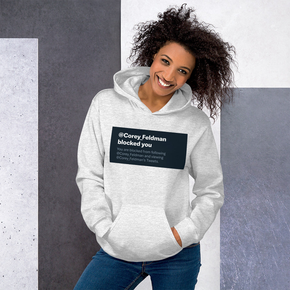 Blocked By Corey - Womens Hoodie