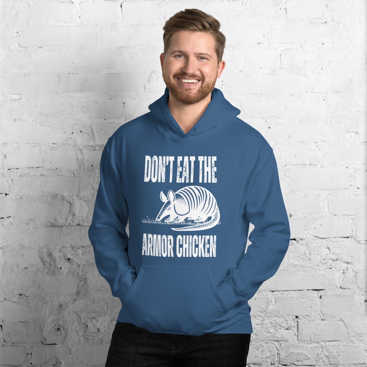 Armor Chicken -Mens Hoodie