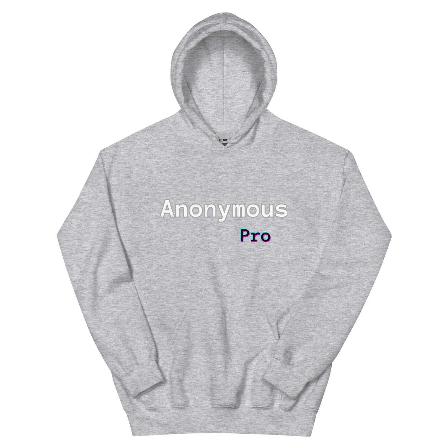 Glitched Anonymous Pro - Womens Hoodie