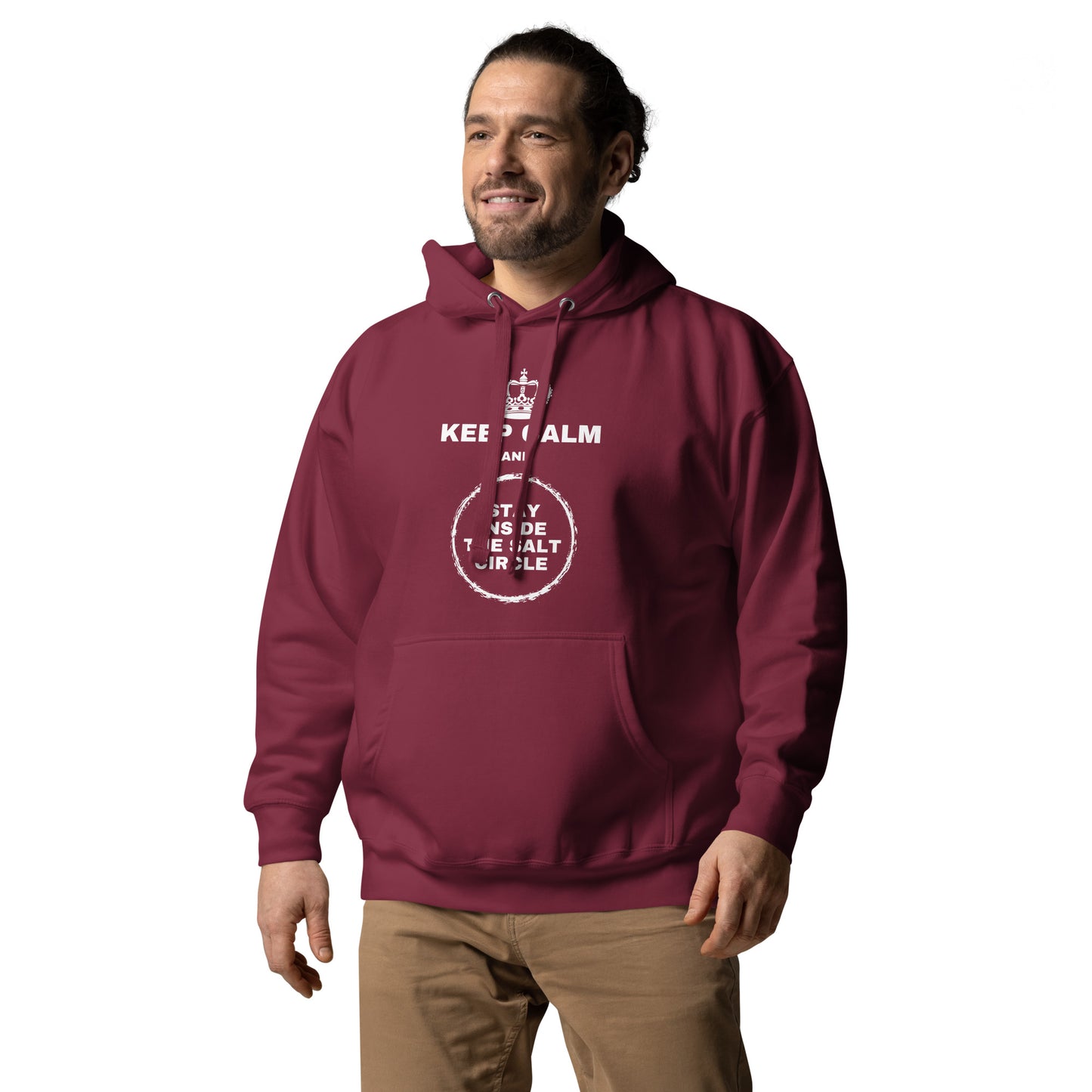 Keep Calm and Stay Inside the Salt Circle - Mens Hoodie