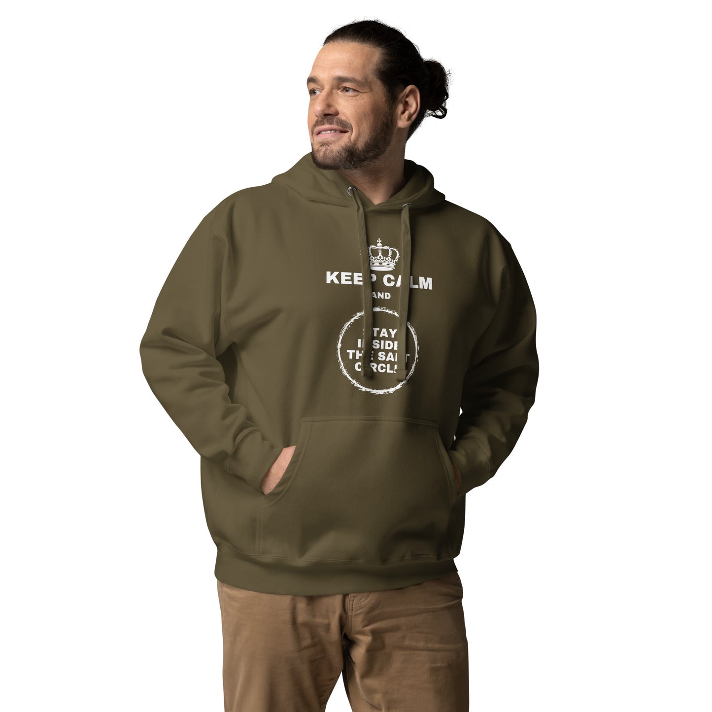 Keep Calm and Stay Inside the Salt Circle - Mens Hoodie