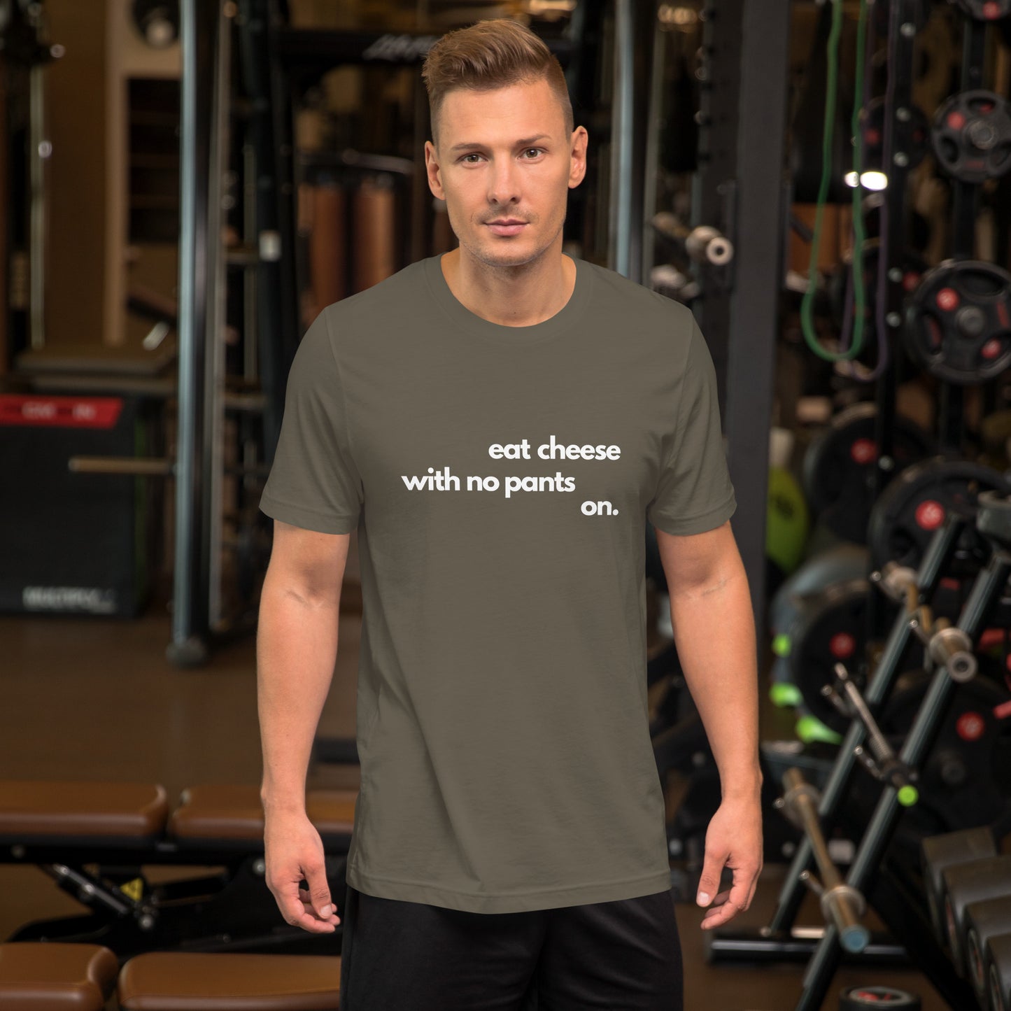Eat Cheese With No Pants On - Men's Classic T-Shirt