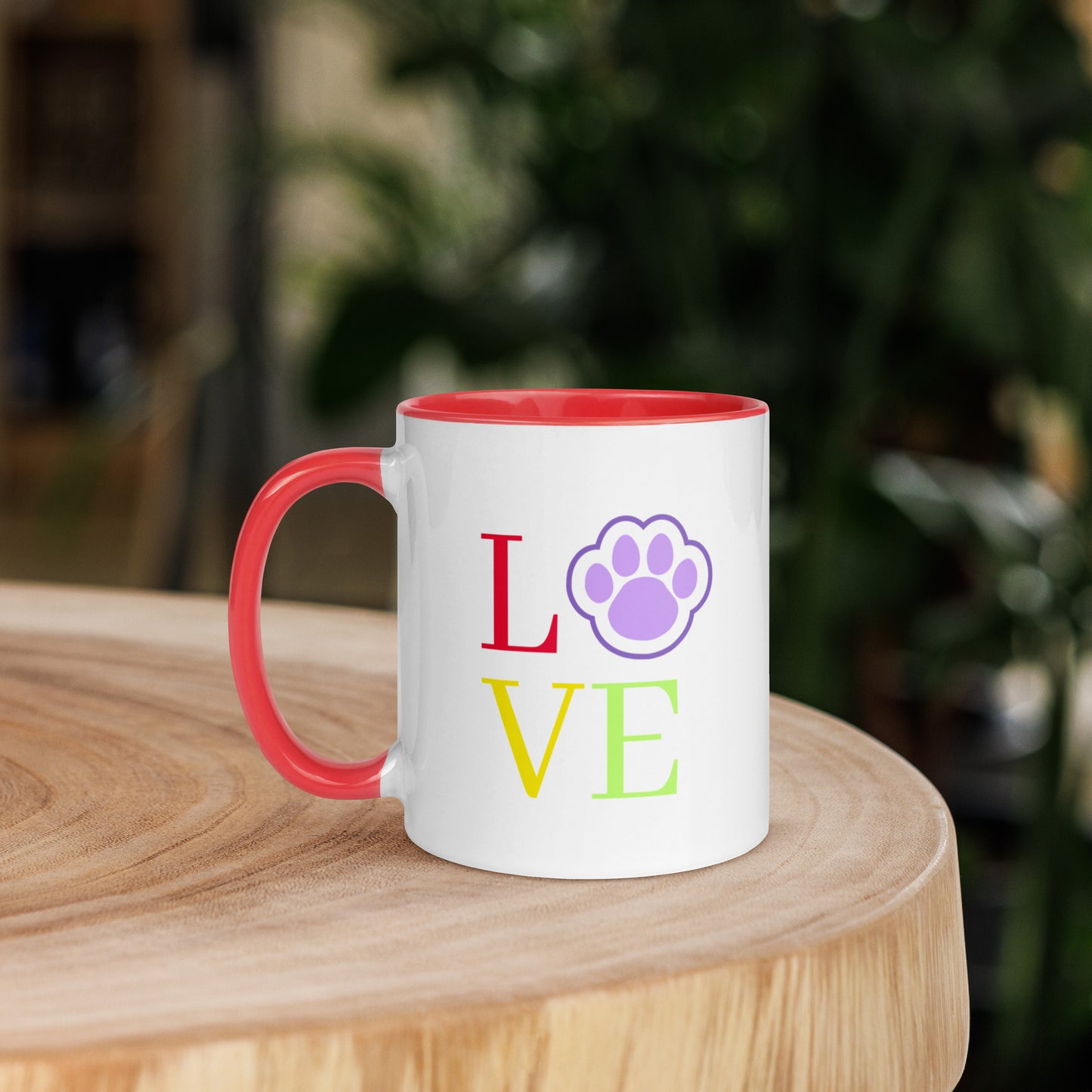 Love - Mug with Color Inside