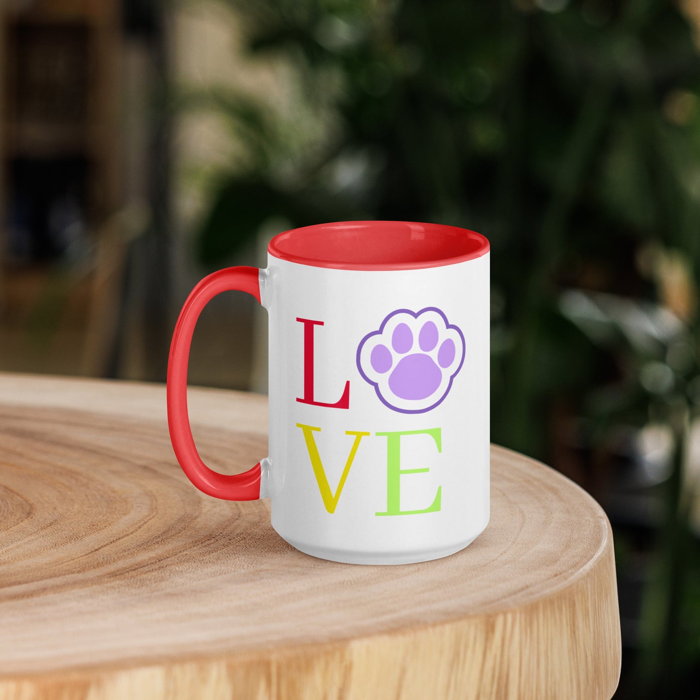 Love - Mug with Color Inside