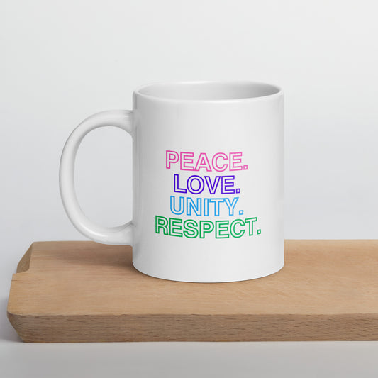 PLUR - White Glossy Mug