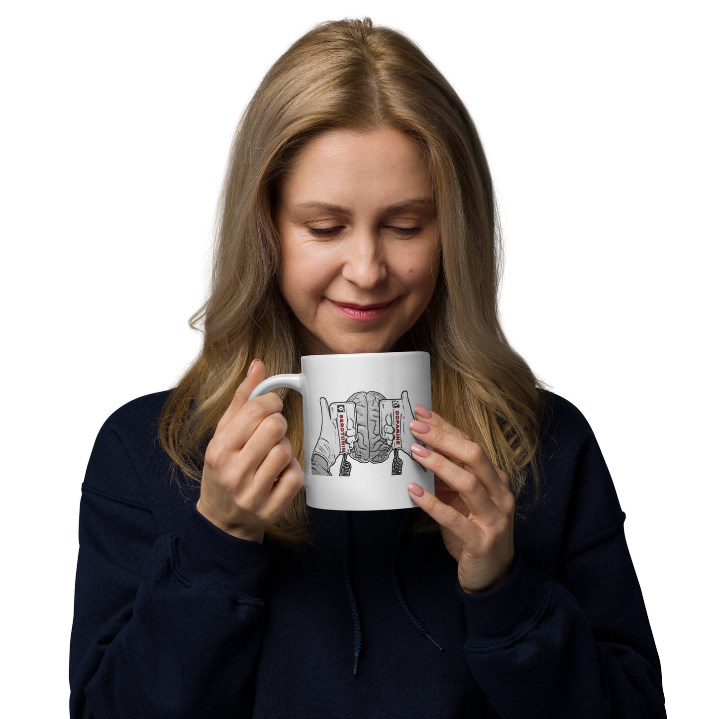 Dopamine/Serotonin - White Glossy Mug