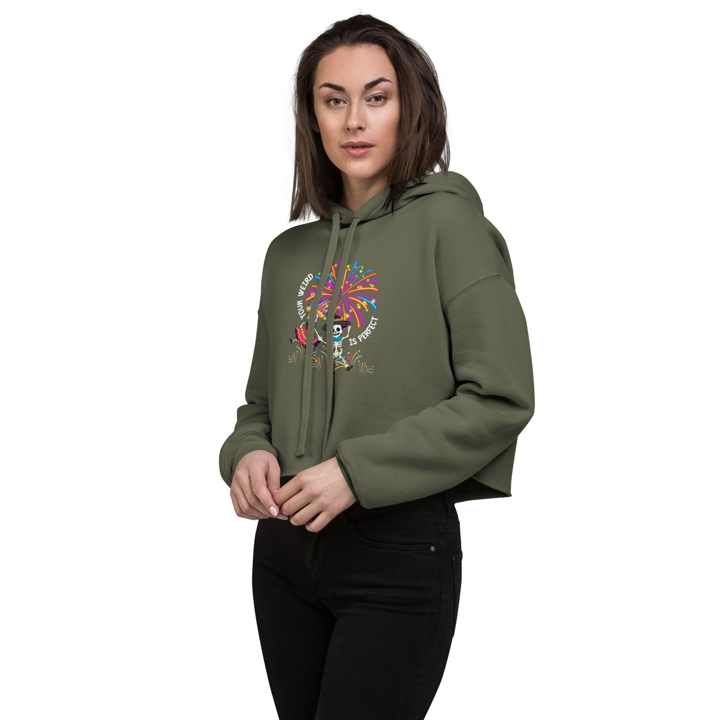 Your Weird Is Perfect - Women's Crop Hoodie