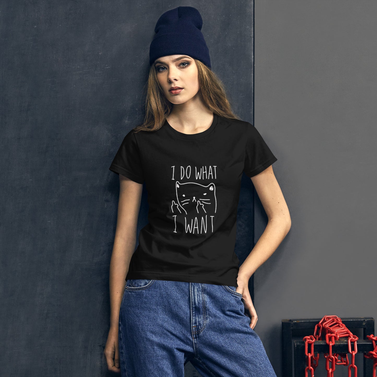 I Do What I Want - Womens Short Sleeve T-Shirt