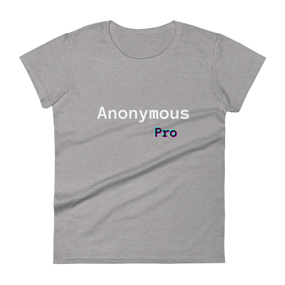 Anonymous Pro Glitchy - Womens Short Sleeve T-Shirt