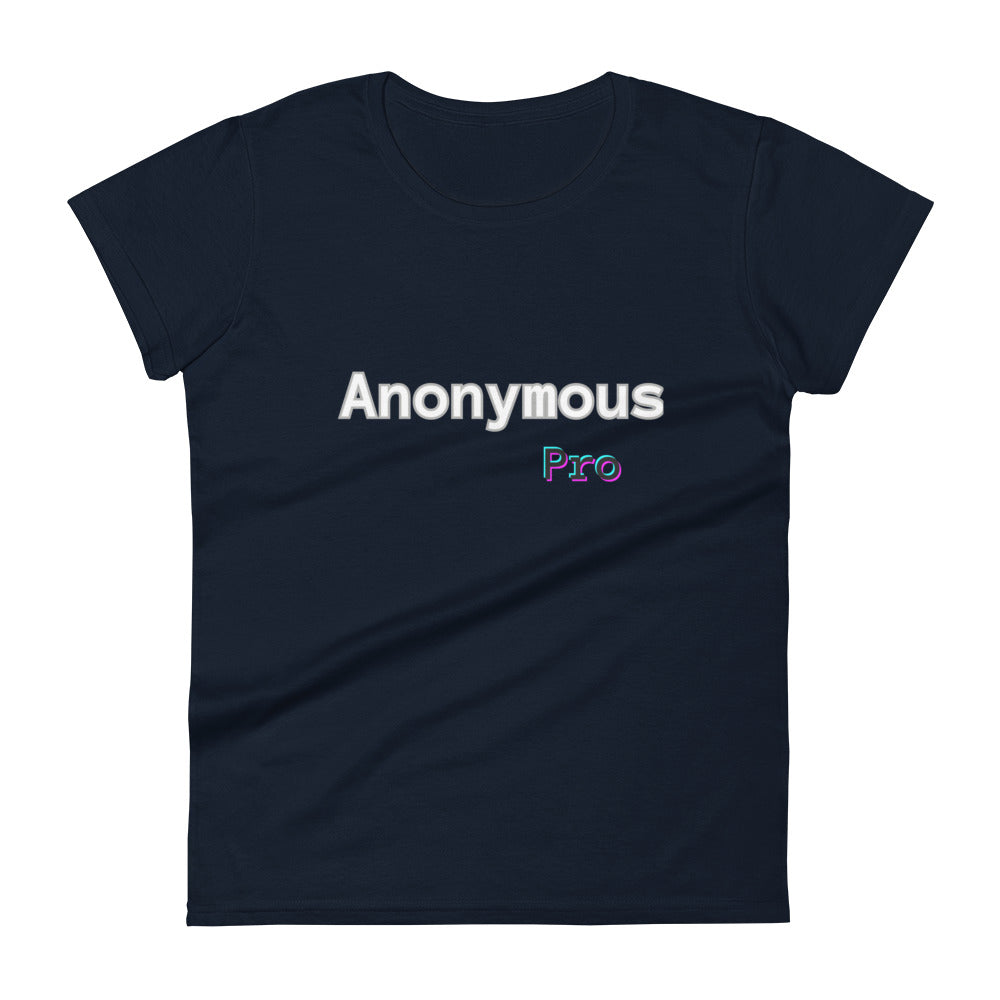 Anonymous Pro Glitchy - Womens Short Sleeve T-Shirt