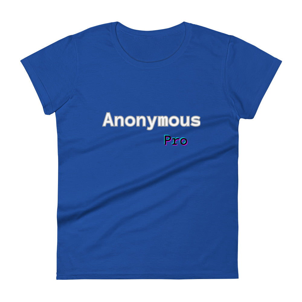 Anonymous Pro Glitchy - Womens Short Sleeve T-Shirt