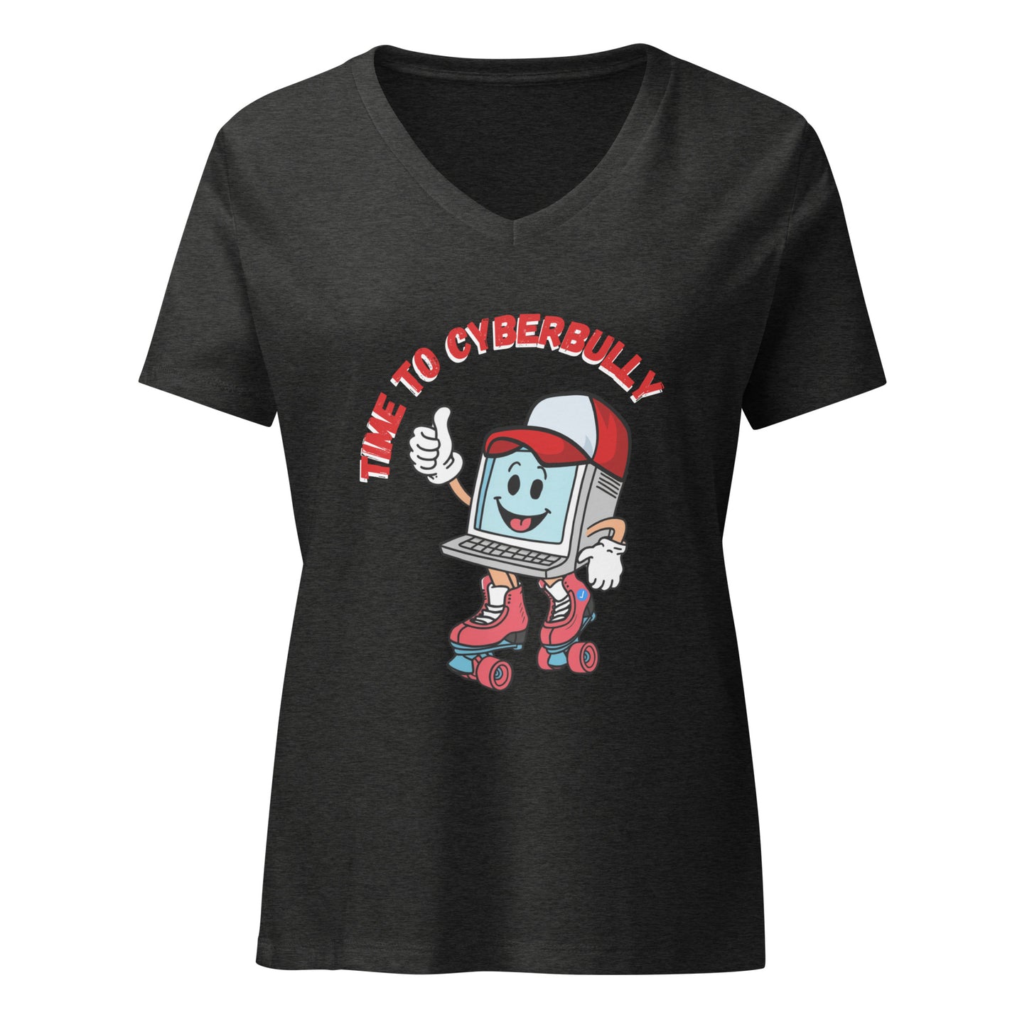 Cyberbully - Women’s Relaxed V-Neck T-Shirt