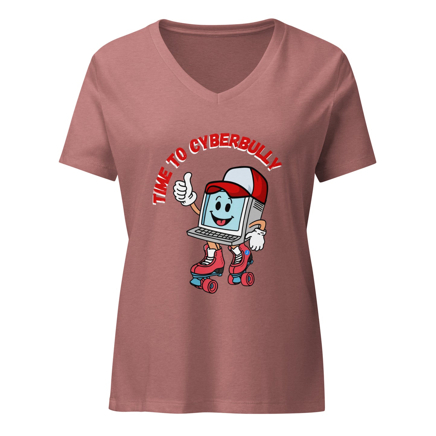 Cyberbully - Women’s Relaxed V-Neck T-Shirt