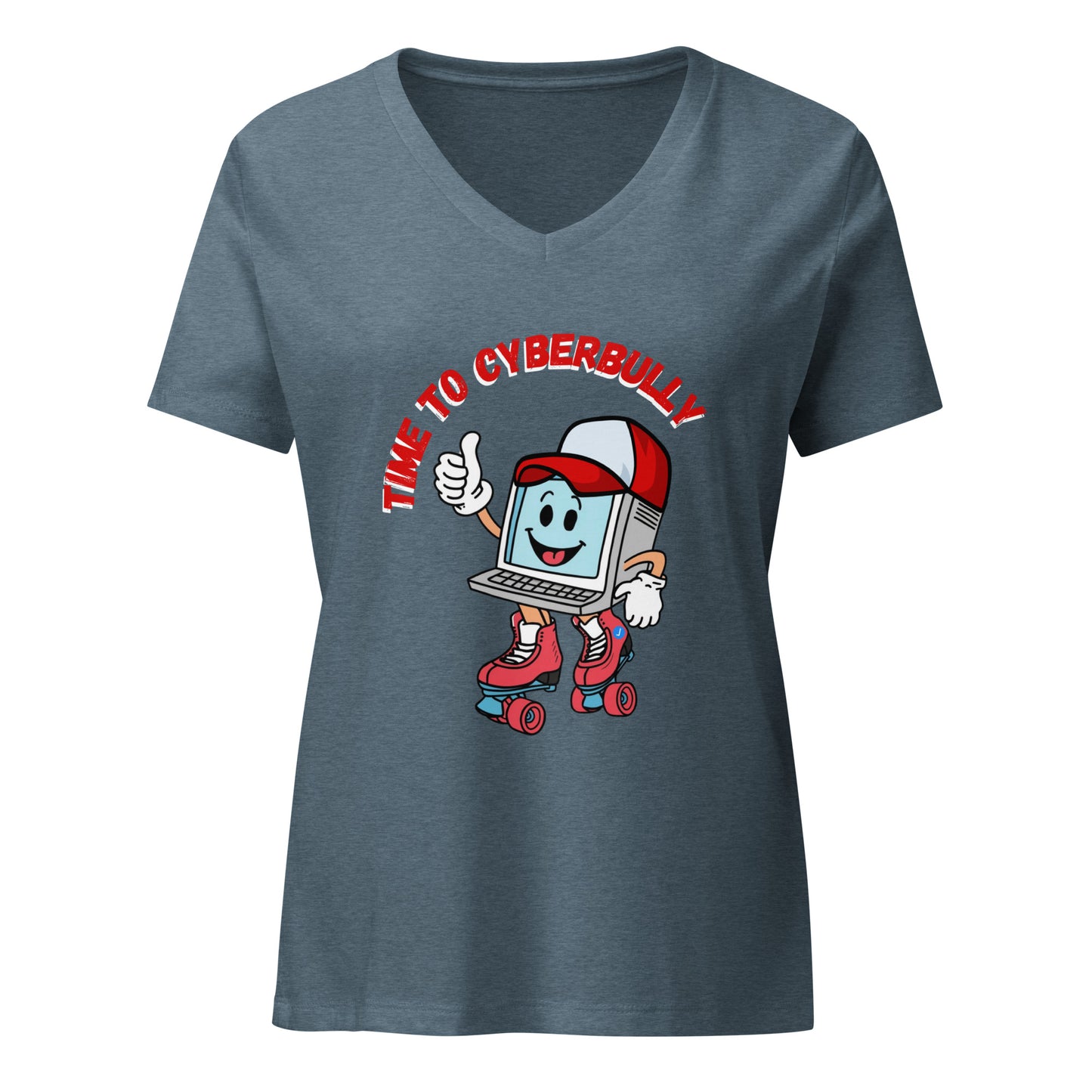 Cyberbully - Women’s Relaxed V-Neck T-Shirt