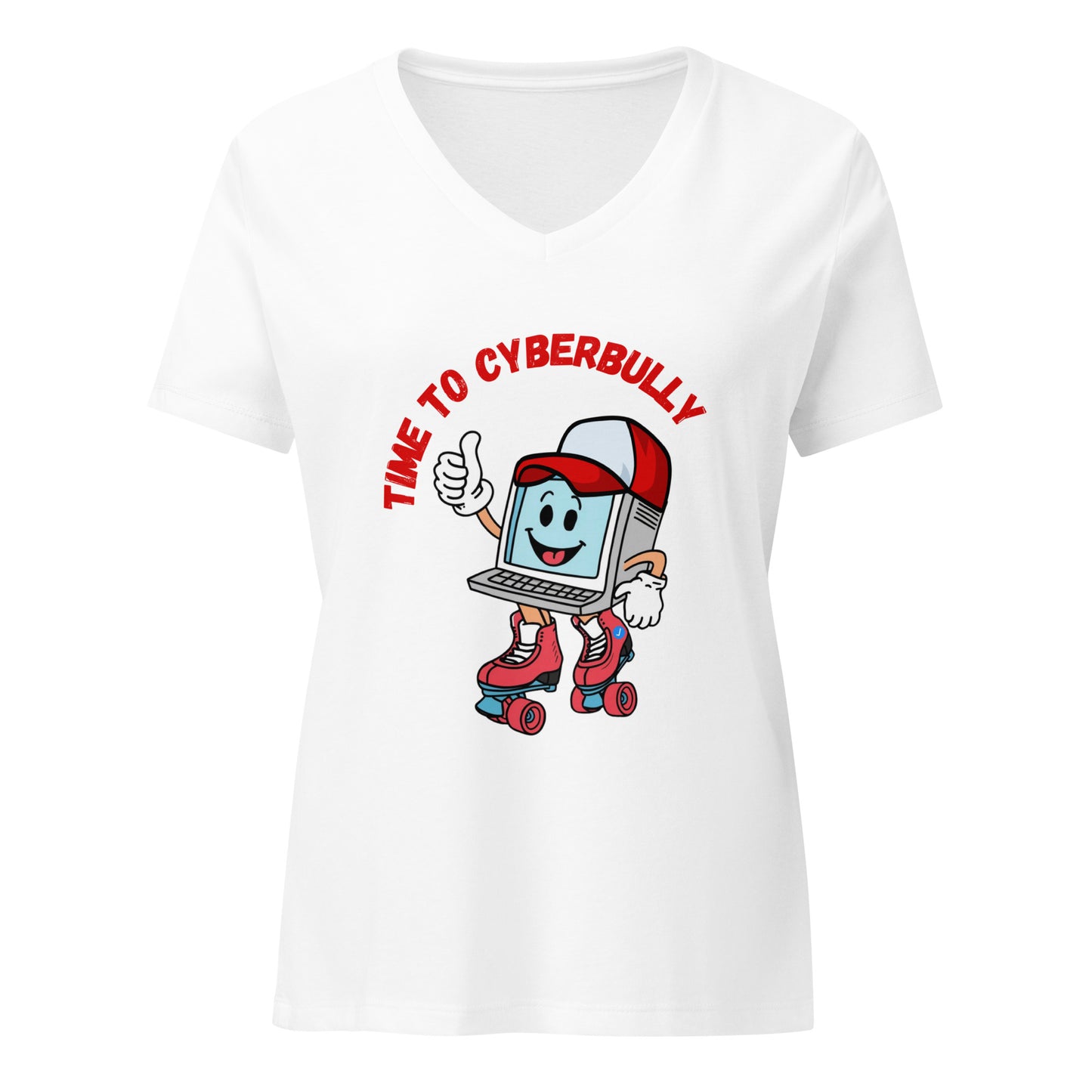 Cyberbully - Women’s Relaxed V-Neck T-Shirt